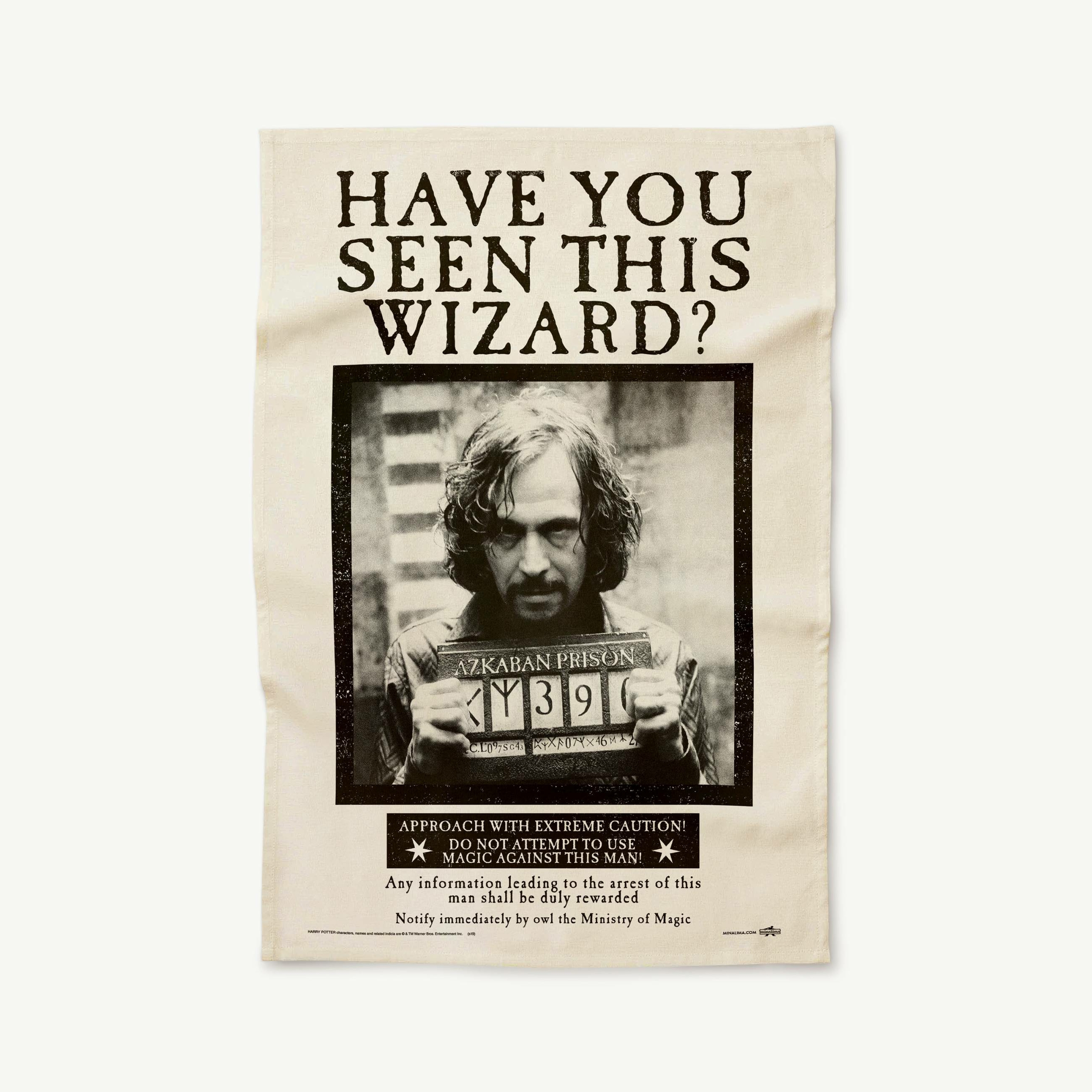 Torchon Avez-vous vu ce sorcier - Ministère de la Magie - MinaLima - Harry Potter HPT04(1)