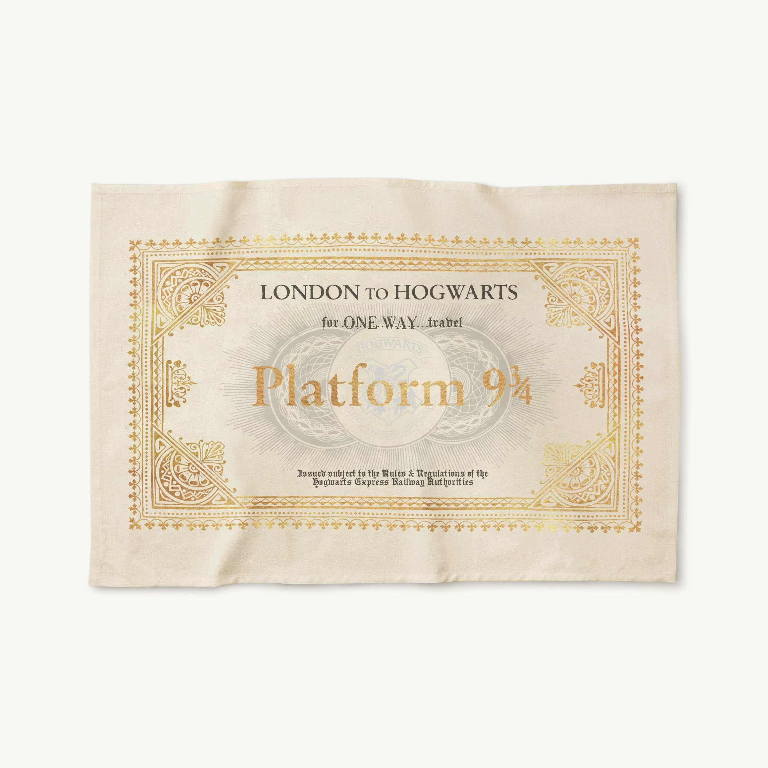 Torchon Ticket Poudlard Express - MinaLima - Harry Potter HPT06(1)