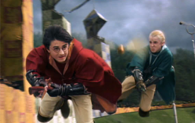 Harry et Draco Quidditch (image film)