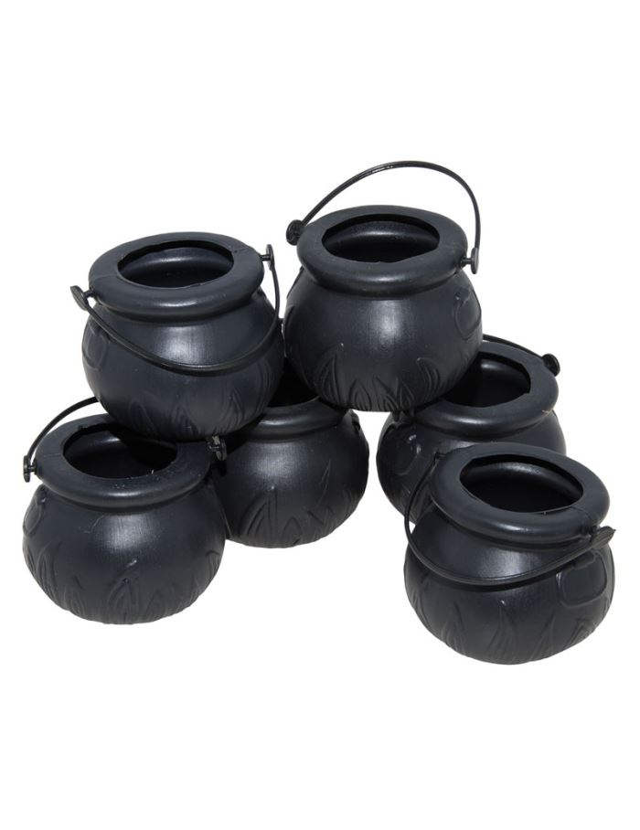 6 Mini chaudrons 6 cm 70162