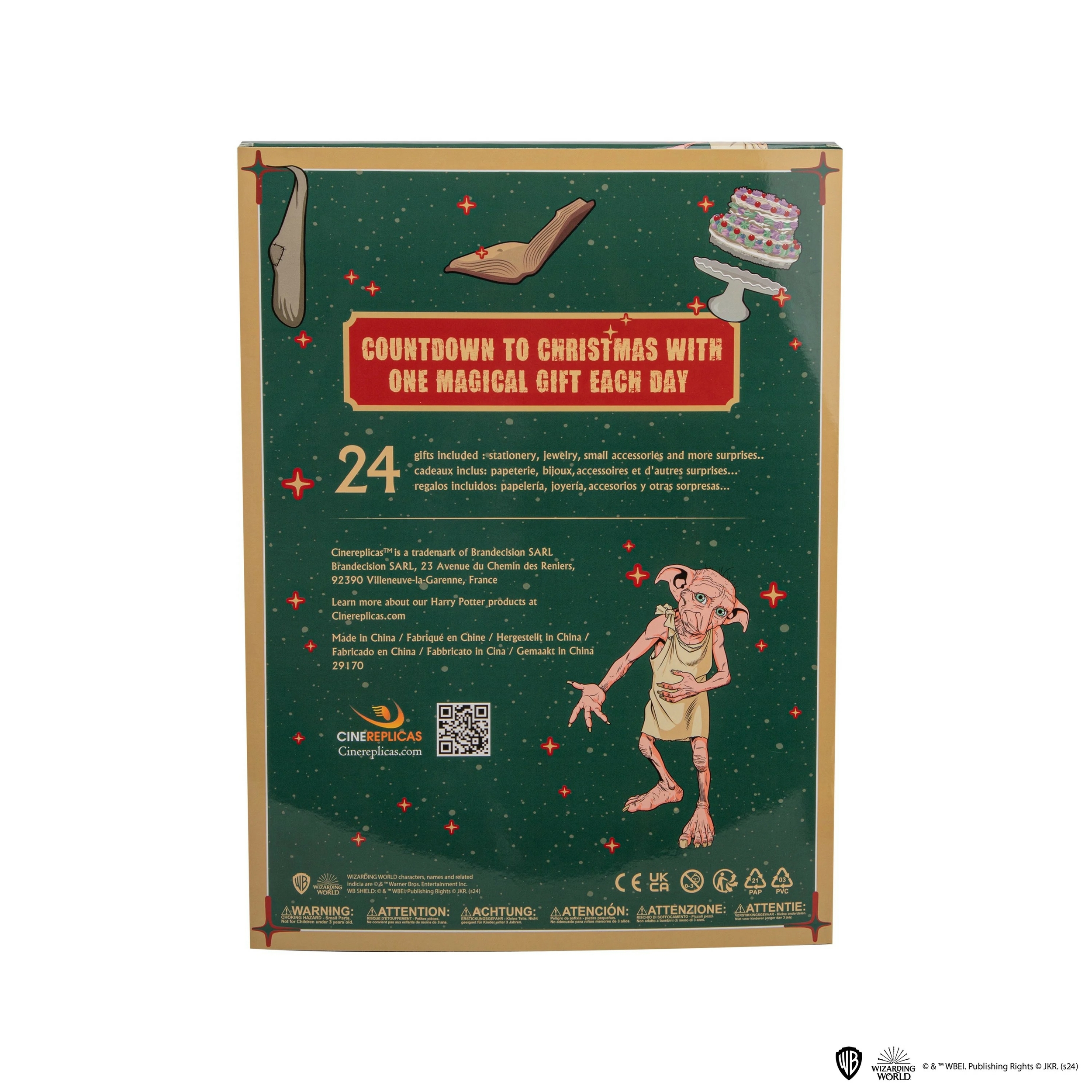 Calendrier de lAvent Dobby 2024 - Harry Potter CR2105(3)