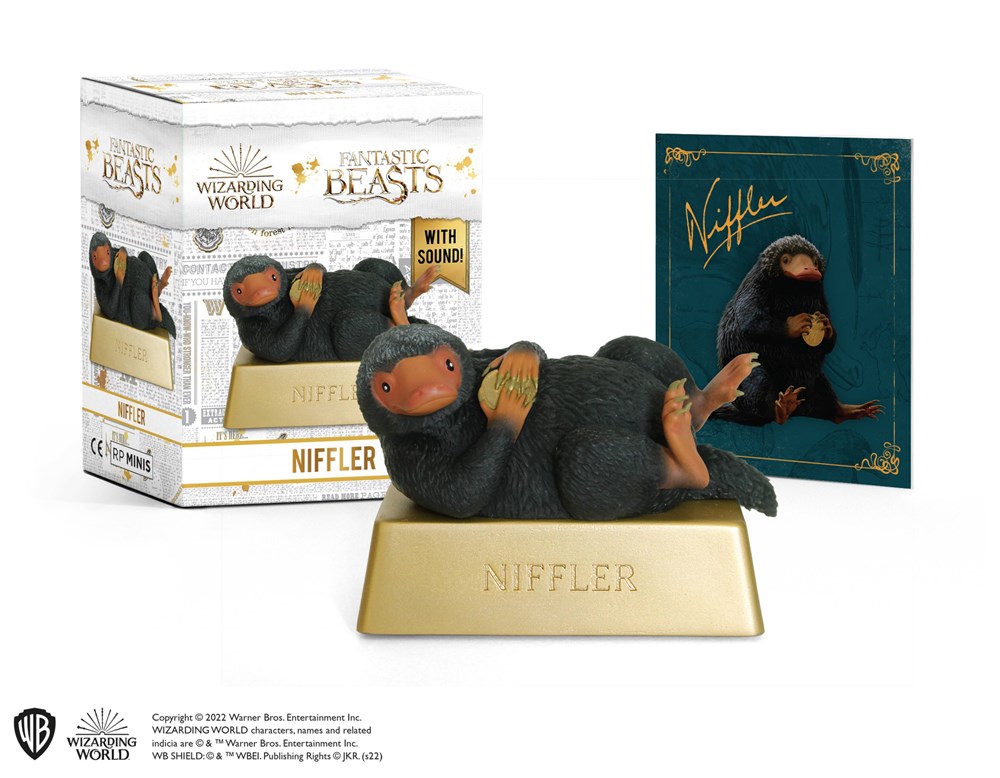 Réplique miniature interactive Niffleur - Les Animaux Fantastiques - Running Press 9780762474660 (1)