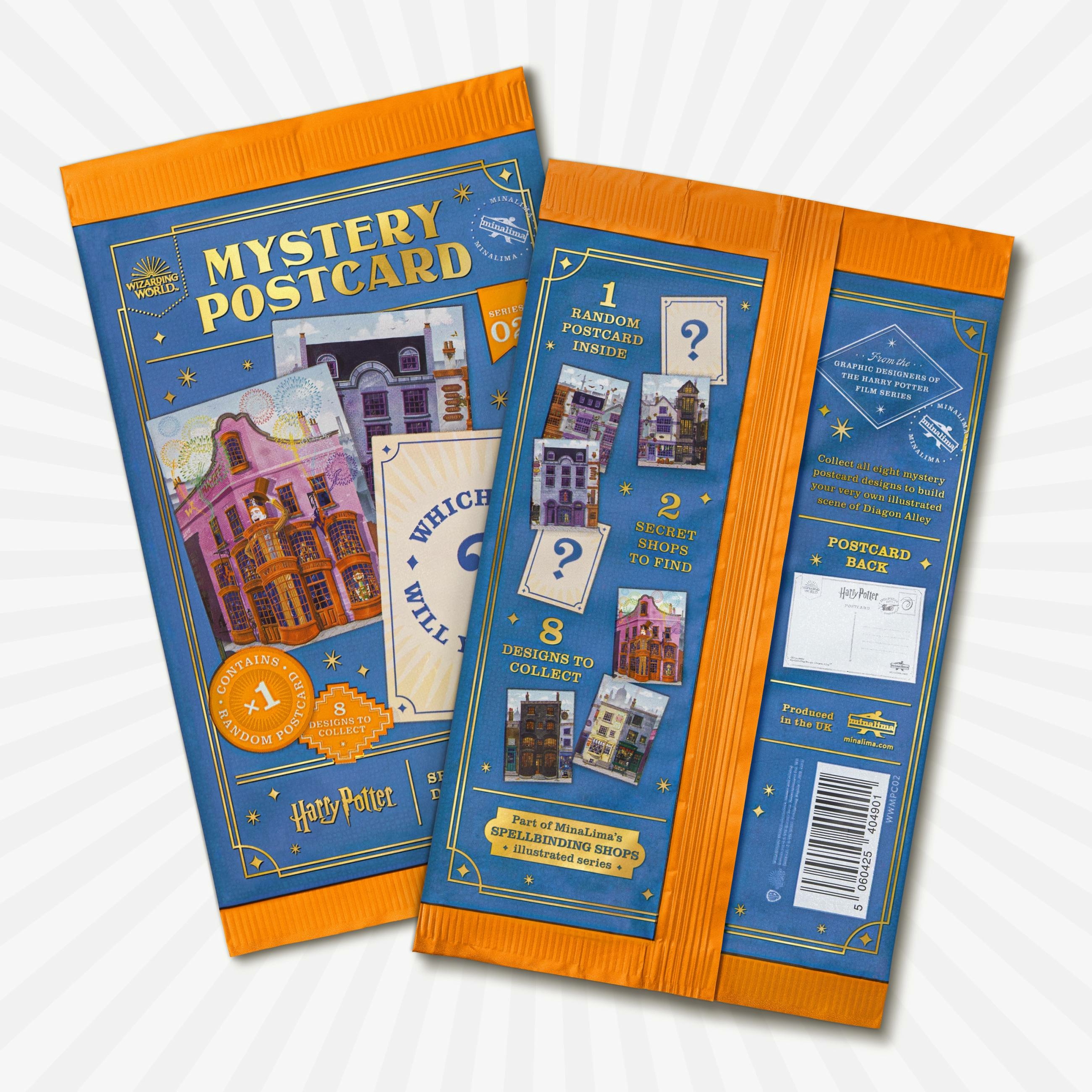 Pack mystère carte postale Chemin de Traverse - Harry Potter - MinaLima WWMPC02(12)
