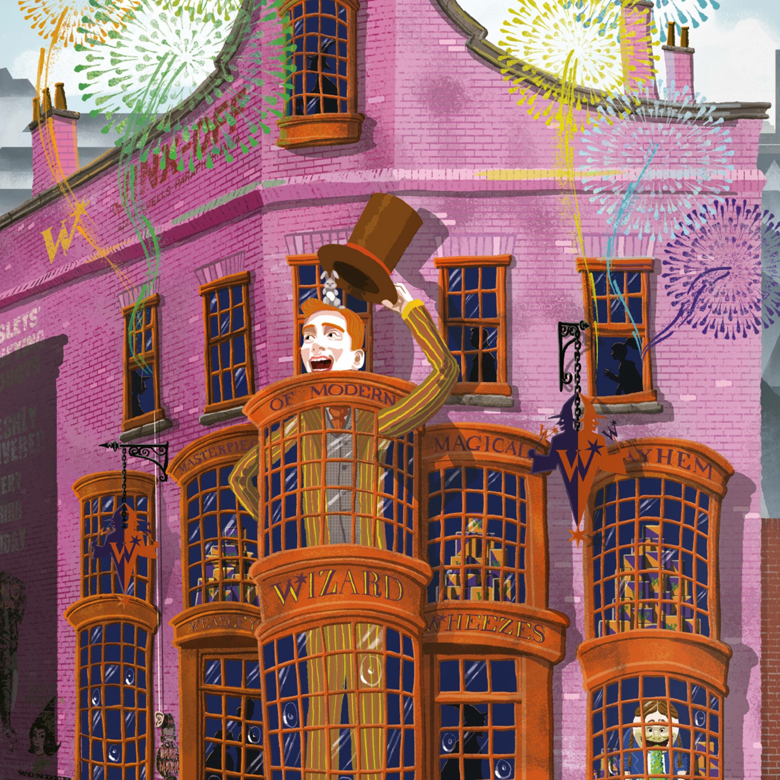 Pack mystère carte postale Chemin de Traverse - Harry Potter - MinaLima WWMPC02(8)