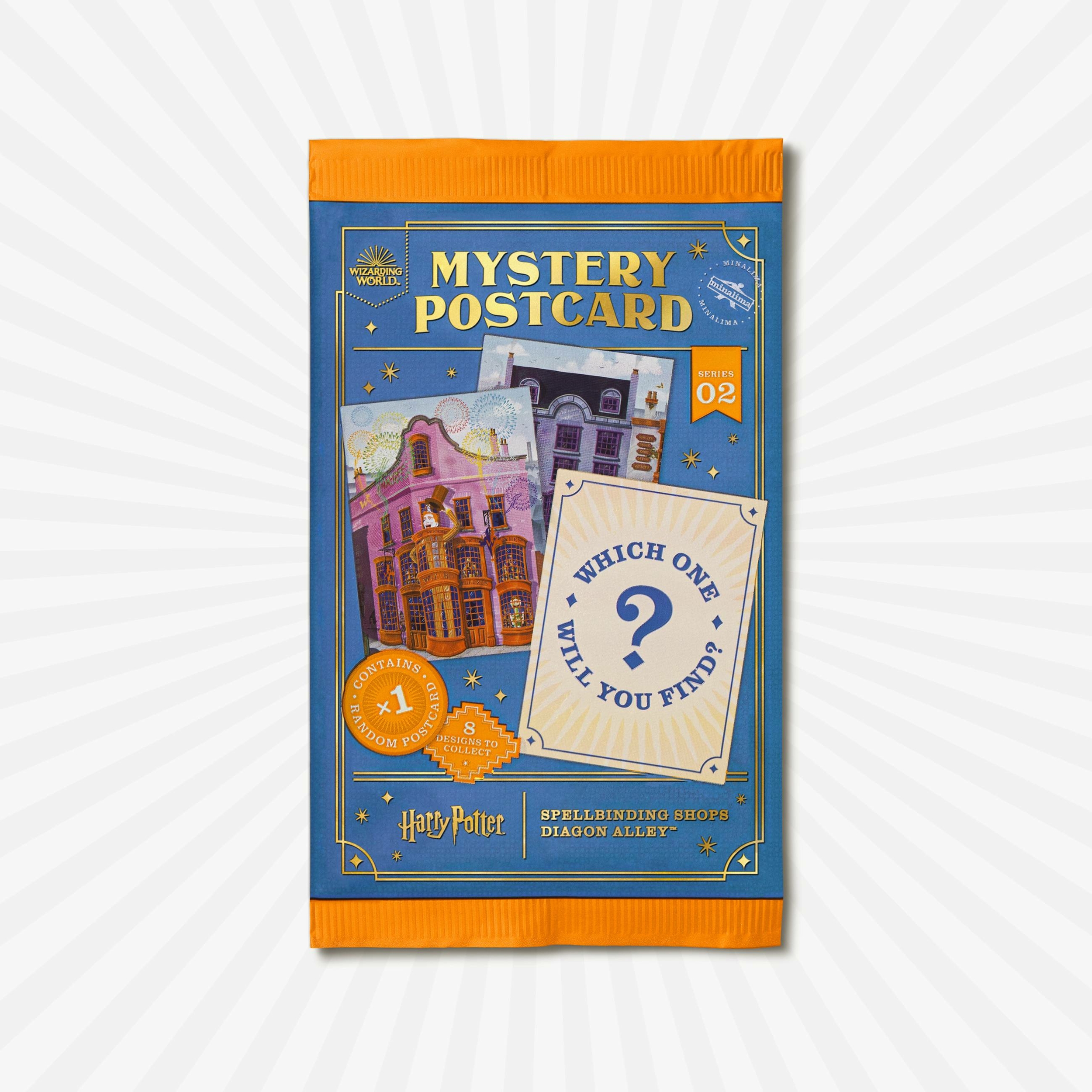 Pack mystère carte postale Chemin de Traverse - Harry Potter - MinaLima WWMPC02(1)