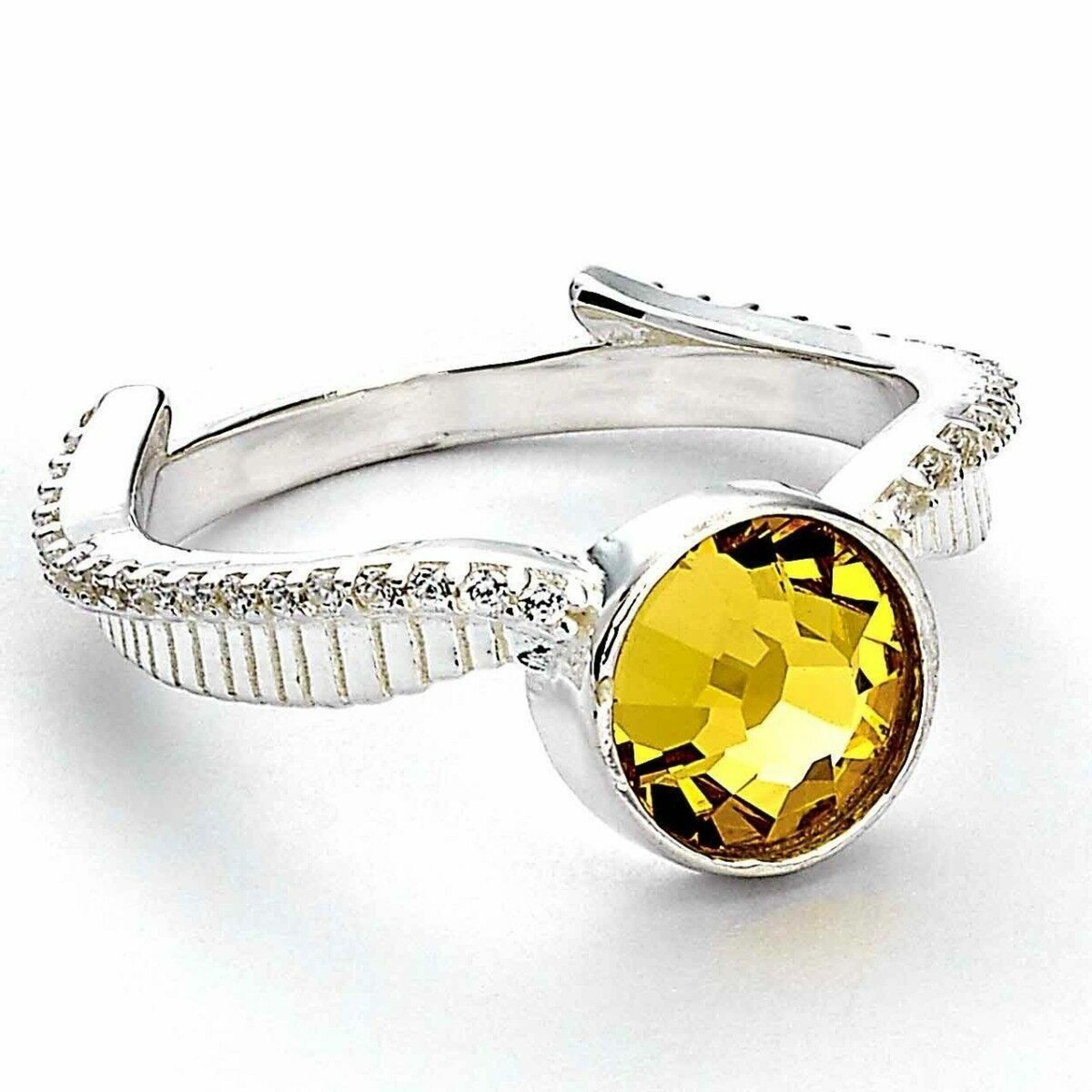 Bague Vif d'Or Harry Potter en argent et cristaux Authentique et