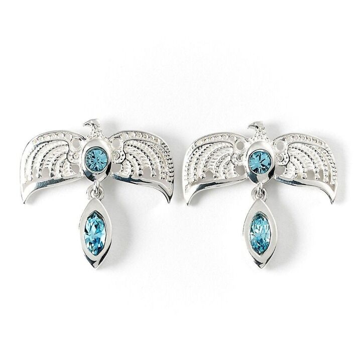 Boucles doreilles Diadème de Serdaigle en Argent et Cristaux - Harry Potter HPSE0024