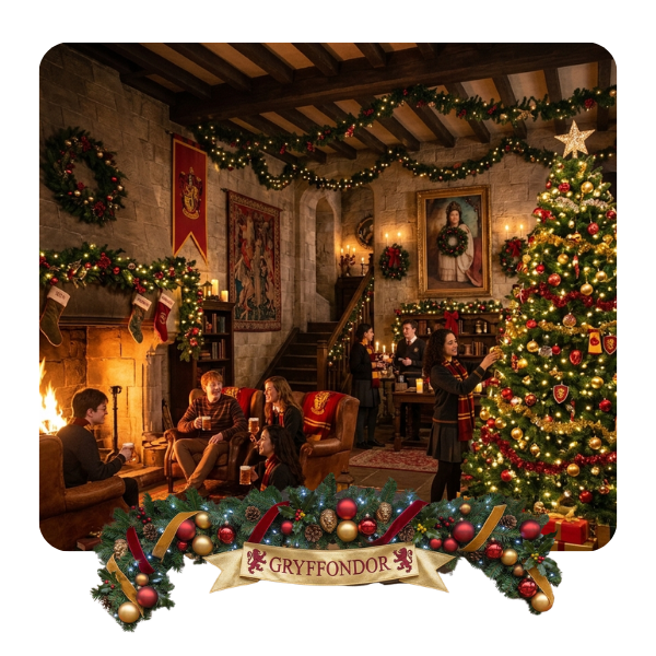 décoration de noël poufsoufle (2)