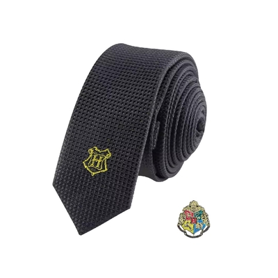 Cravate Deluxe Poudlard avec pin's - Harry Potter  CR1110 1