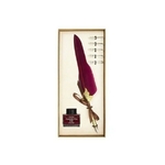 Coffret de calligraphie - plume rouge QISW000004(1)