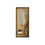 Coffret de calligraphie - plume de faisan marron ISW000003(1)