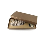 Coffret de calligraphie - plume de faisan marron ISW000003(3)
