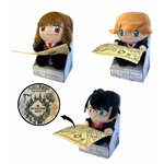 peluche mignonne harry ron et hermione avec carte du Maraudeur
