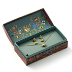 Coffret cadeau Quidditch Harry Potter avec un joli collier et des boucles d'oreilles Vif d'or 1