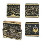 Lot de 4 sous-verres - Famille Black 1