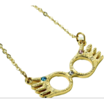collier doré lunettes Luna LOvegood 1