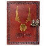carnet en cuir vif d'or