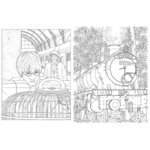 livre de coloriage poudlard express 2
