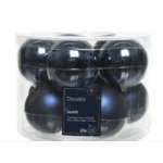 boite de 10 boule de noel bleu 1