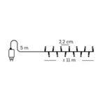 guirlande bougie led jaune 4