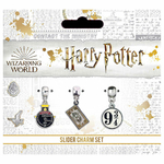 Charm set Poudlard Express - plaqué argent - Harry Potter EHP0076 (1)