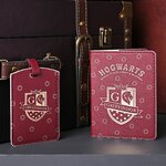 Couverture de passeport et porte-étiquette Gryffondor WB274(1)