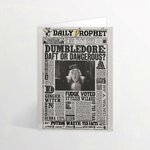 Carte Lenticulaire - La Gazette du Sorcier - Dumbledore  Idiot ou Dangereux - MinaLima HPCARD12 (1)