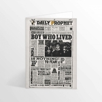 Carte Lenticulaire - La Gazette du Sorcier - Le Garçon qui a Survécu - Harry Potter - MinaLima (1)