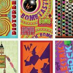 Lot de Cartes Postales - Emballages produits de la Boutique des Weasley - MinaLima HPC06(2)