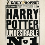 Tote bag Harry Potter Indésirable N°1 - La Gazette du Sorcier - MinaLima - Harry Potter HPTOTE11(3)