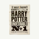 Torchon Harry Potter Indésirable N°1 - La Gazette du Sorcier - MinaLima - Harry Potter HPT02(1)