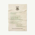 Lot de 2 Torchons Lettre dAdmission - Poudlard - MinaLima - Harry Potter HPT05(4)