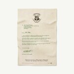 Lot de 2 Torchons Lettre dAdmission - Poudlard - MinaLima - Harry Potter HPT05(2)