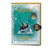 Carte de Noël Harry Potter Poudlard sous la neige avec badge 1