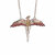 Collier Fumseck argent 925e plaqué or rose avec cristaux EHPSN113 (1)