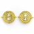 Boucles d'oreilles Retourneur de Temps argent plaqué or - Harry Potter HPSE100-G