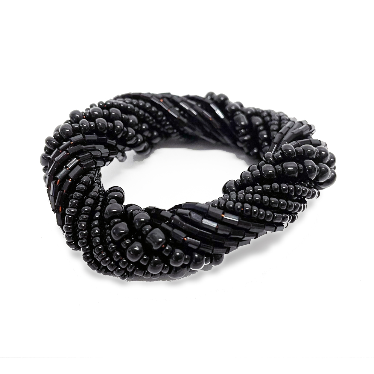 Rond de serviette Perles Noires