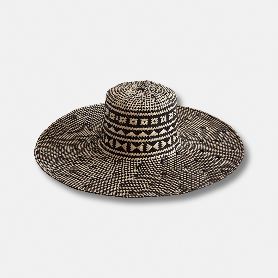 Chapeau Décoratif Noir et beige