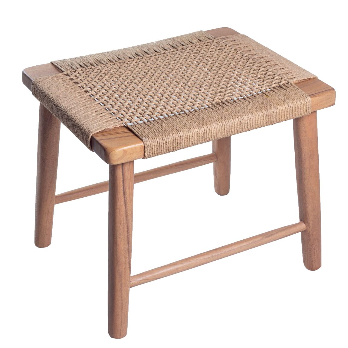 Grand Tabouret SUNDA Bois Papier Recyclé 05