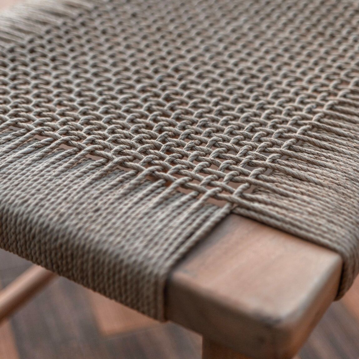 Grand Tabouret SUNDA Bois Papier Recyclé 06