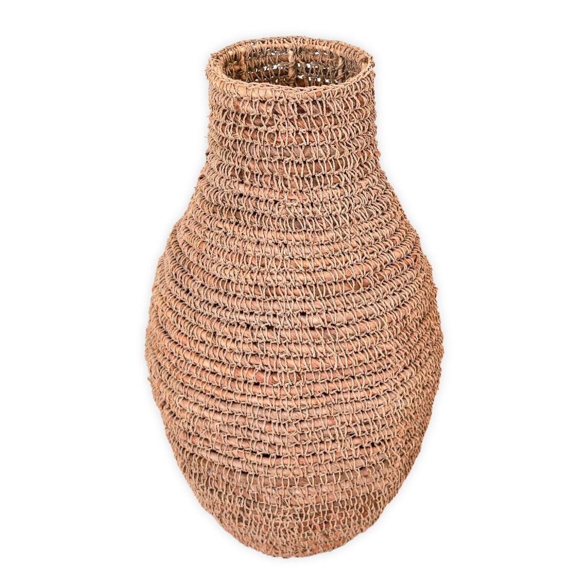 Vase SAKRA Fibre bananier et raphia 05