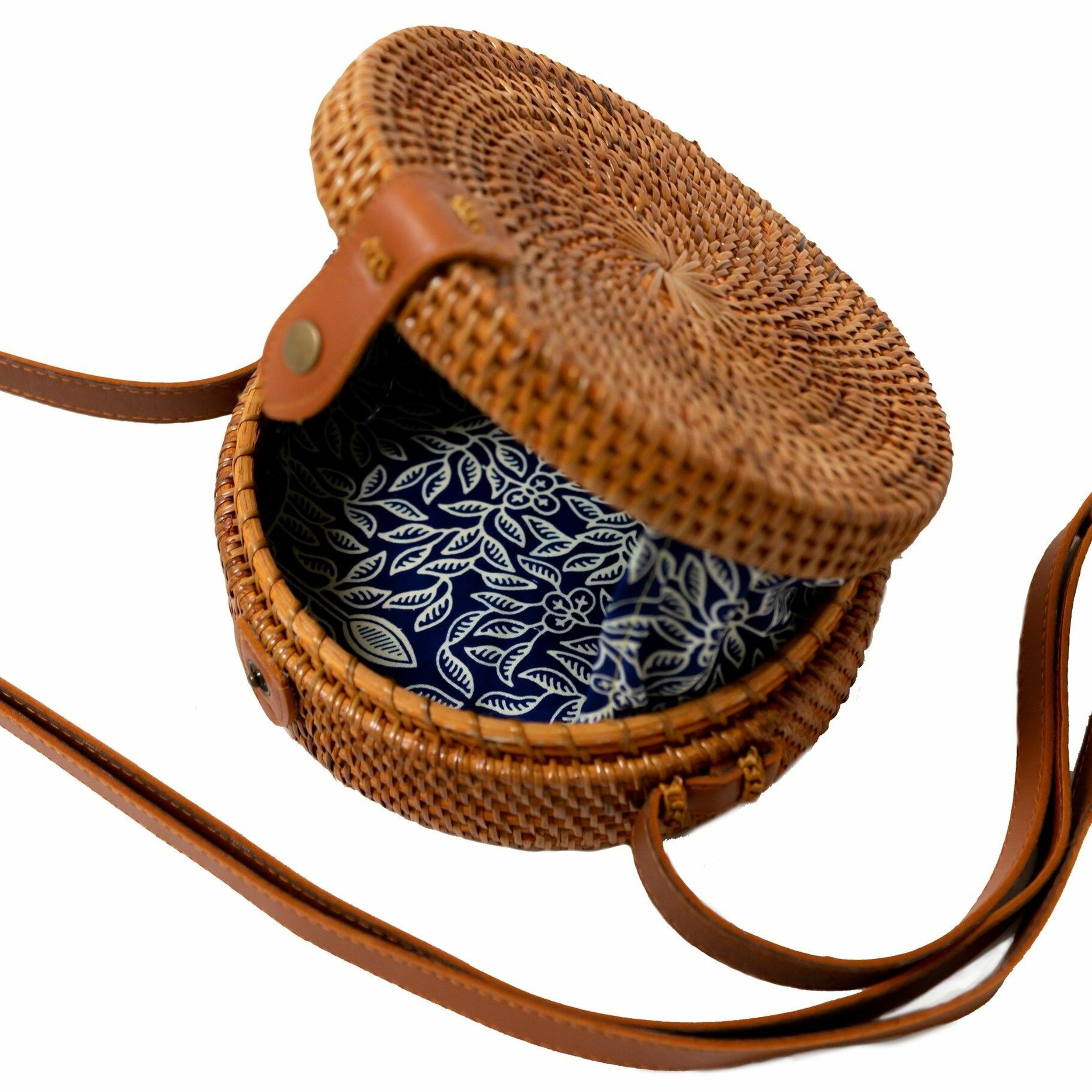 Petit Sac Rotin SANJA Marron 02