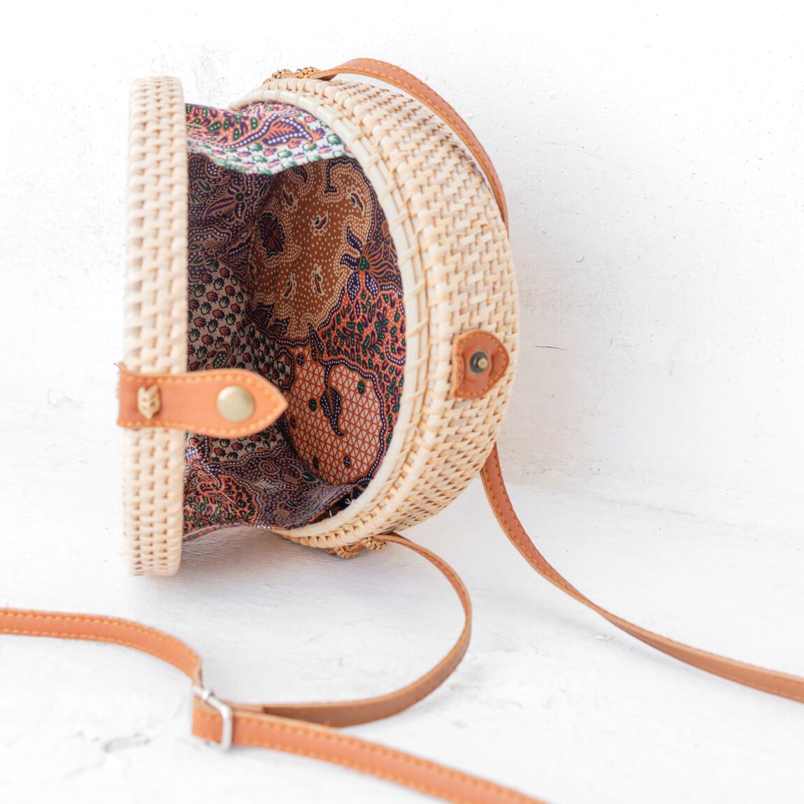 Petit Sac Rotin SANJA Marron 02