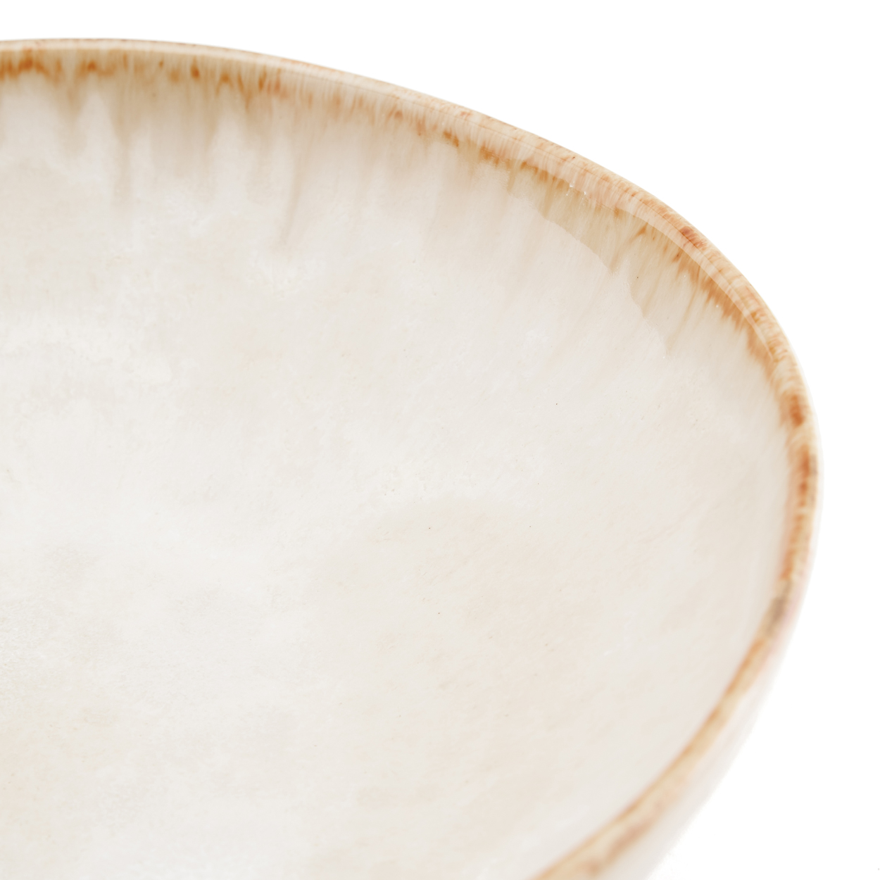Assiette céramique cascais beige et marron
