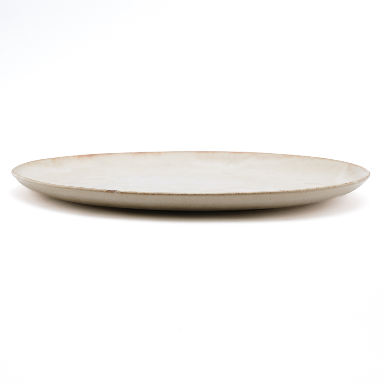 Assiette à dessert céramique beige