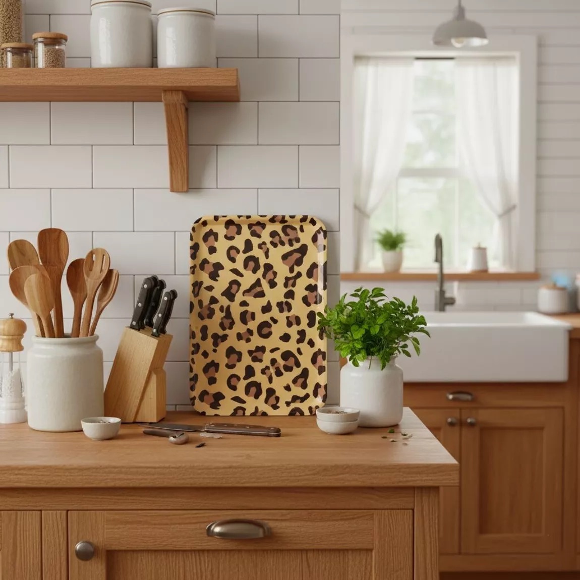 Plateau leopard beige rect 2