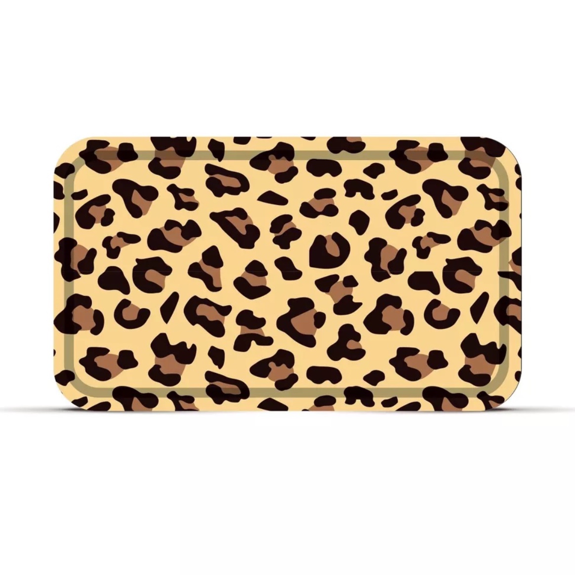 Plateau leopard beige rect