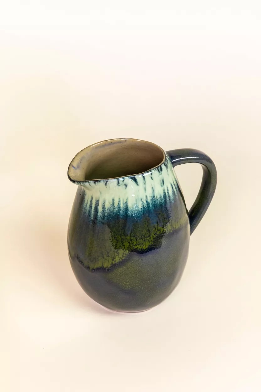 Pichet Azeitona Grain by Grain bleu et vert