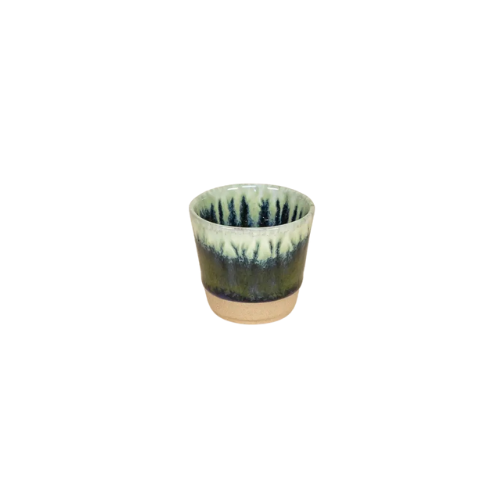 Tasse expresso azeitona céramique bleu vert