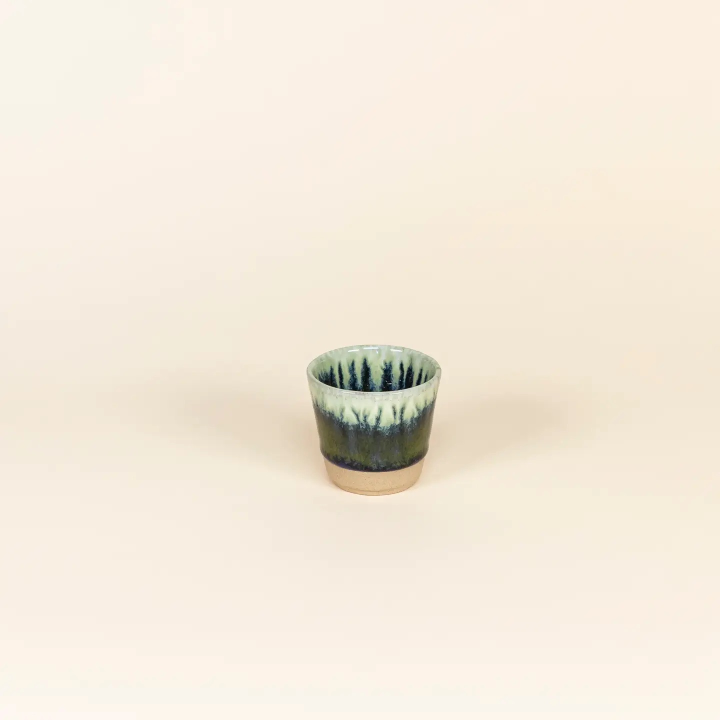 Tasse espresso bleu et vert